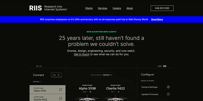 RIIS website — “25 years later, still haven’t found a problem we couldn’t solve”